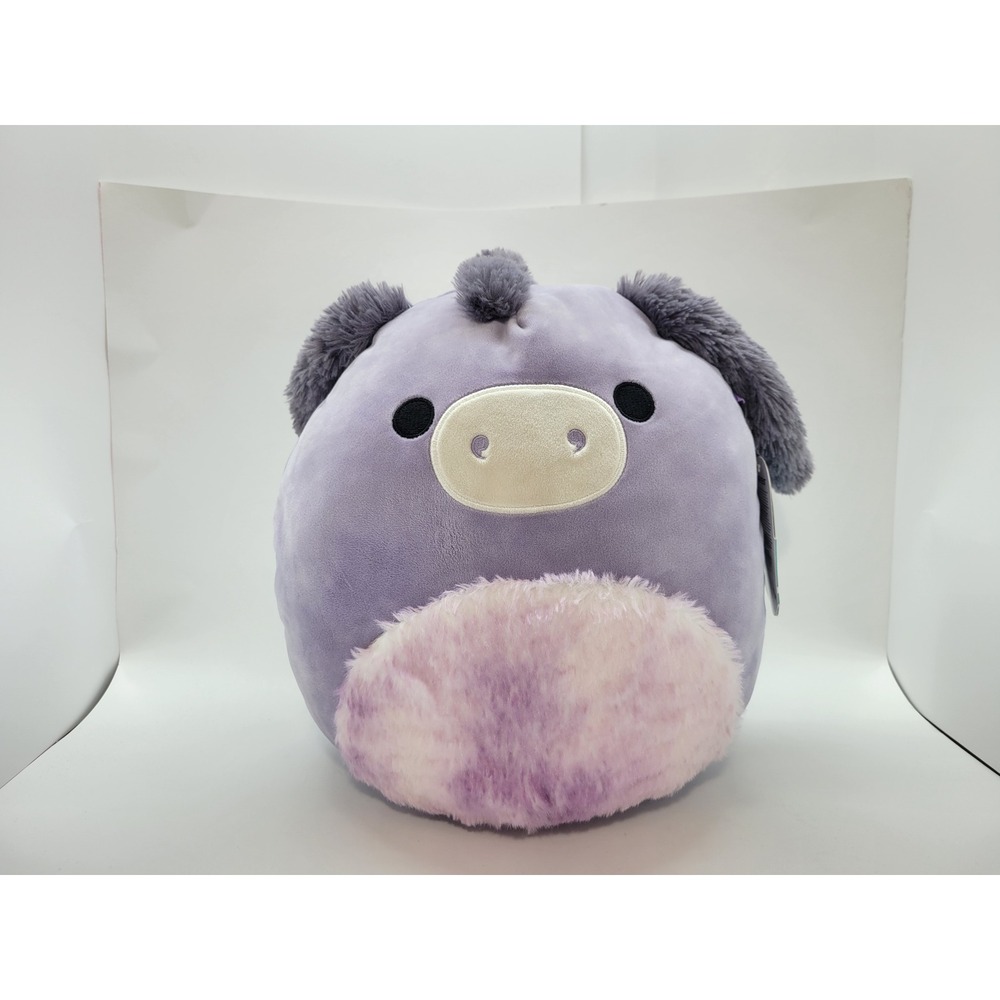 Squishmallows 12 Inch Deacon the Donkey Purple Plush Toy S12 #1808 New with Tags